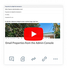 Email Properties from the Admin Console